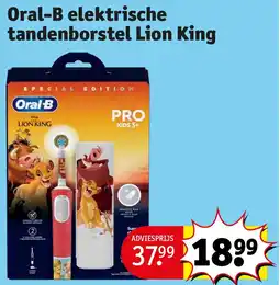 Kruidvat Oral-B elektrische tandenborstel Lion King aanbieding