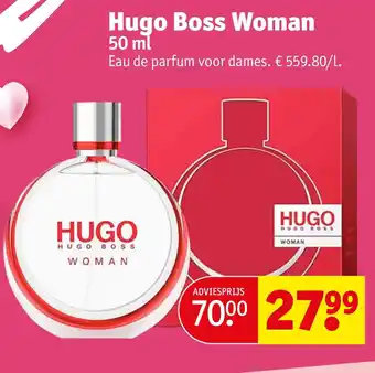 Kruidvat Hugo Boss Woman aanbieding