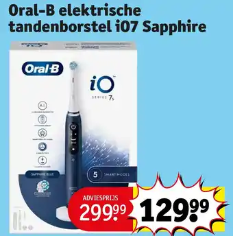 Kruidvat Oral-B elektrische tandenborstel iO7 Sapphire aanbieding