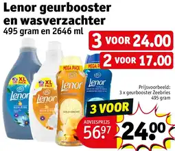 Kruidvat Lenor geurbooster en wasverzachter aanbieding