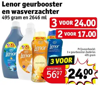 Kruidvat Lenor geurbooster en wasverzachter aanbieding