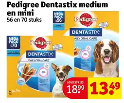 Kruidvat Pedigree Dentastix medium en mini aanbieding