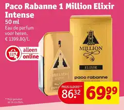 Kruidvat Paco Rabanne 1 Million Elixir Intense aanbieding