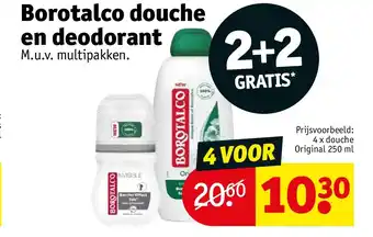 Kruidvat Borotalco douche en deodorant aanbieding