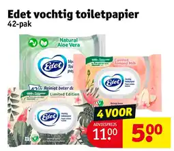 Kruidvat Edet vochtig toiletpapier aanbieding