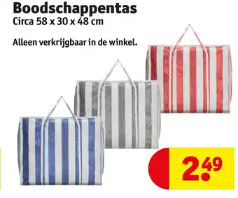 Kruidvat Boodschappentas aanbieding