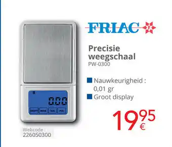 Eldi Friac Precisie weegschaal PW-0300 aanbieding