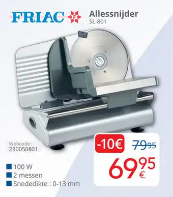 Eldi Friac Allessnijder SL 801 aanbieding