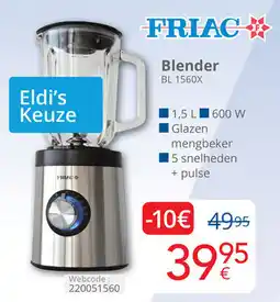 Eldi Friac Blender BL 1560X aanbieding