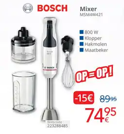 Eldi Bosch Mixer MSM4W421 aanbieding