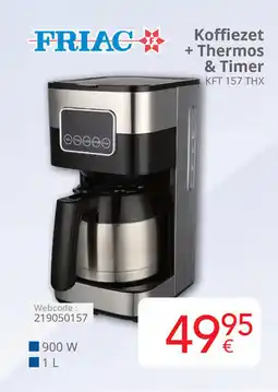 Eldi Friac Koffiezet + Thermos & Timer KFT 157 THX aanbieding