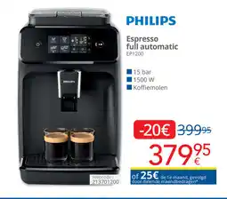 Eldi Philips Espresso full automatic EP1200 aanbieding