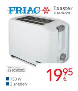 Eldi Friac Toaster TOA202WH aanbieding