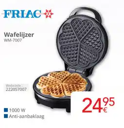 Eldi Friac Wafelijzer WM 7007 aanbieding