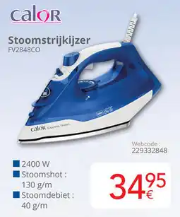 Eldi Calor Stoomstrijkijzer FV2848CO aanbieding