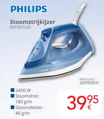 Eldi Philips Stoomstrijkijzer DST3031/20 aanbieding