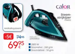 Eldi Calor Stoom strijkijzer FV6832 aanbieding