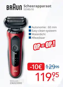 Eldi Braun Scheerapparaat S5585/10 aanbieding