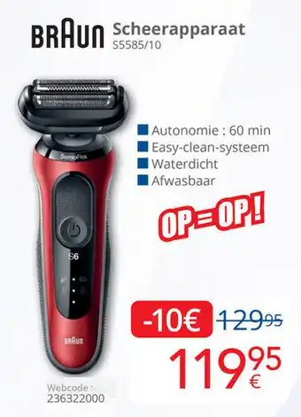 Eldi Braun Scheerapparaat S5585/10 aanbieding