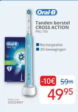 Eldi Oral B tanden borstel cross action pro 700 aanbieding