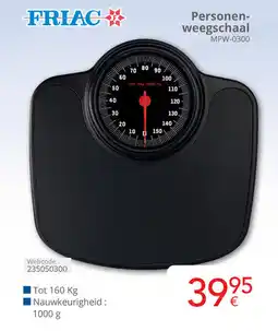 Eldi Friac Personen weegschaal MPW 0300 aanbieding