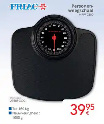 Eldi Friac Personen weegschaal MPW 0300 aanbieding