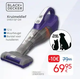 Eldi Black+decker Kruimeldief DVB315JP QW aanbieding