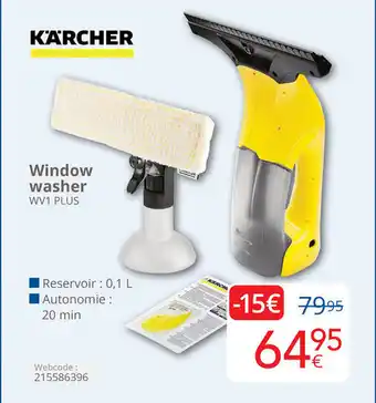 Eldi Karcher Window washer WV1 Plus aanbieding