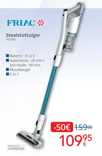 Eldi Friac Steelstofzuiger HC500 aanbieding