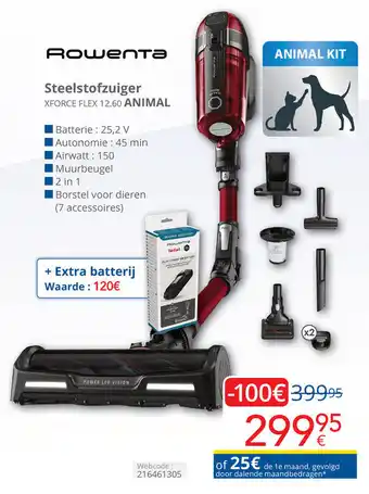 Eldi Rowenta Steelstofzuiger aanbieding