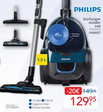 Eldi Philips Stofzuiger zonder FC9334.09 aanbieding