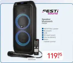 Eldi Festi Sound Speaker Bluetooth FB428R aanbieding