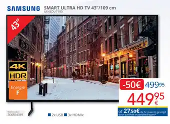 Eldi Samsung smart ultra HD TV aanbieding