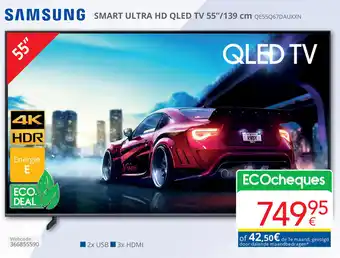 Eldi Samsung smart ultra HD QLED TV aanbieding