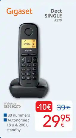 Eldi Gigaset Dect Single A270 aanbieding