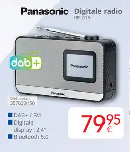 Eldi Panasonic Digitale radio RF D15 aanbieding