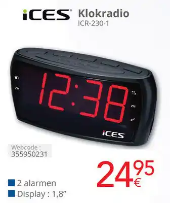 Eldi Ices Klokradio ICR 230 1 aanbieding