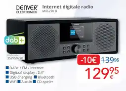 Eldi Denver electronics internet digitale radio aanbieding