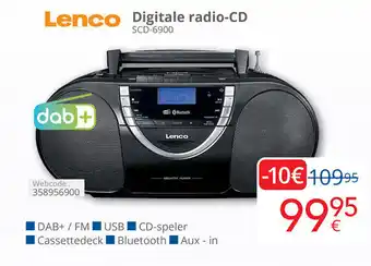 Eldi Lenco Digitale radio CD SCD 6900 aanbieding