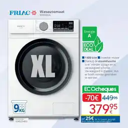 Eldi Friac Wasautomaat aanbieding