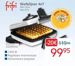 Eldi Friac Wafelijzer 4x7 aanbieding