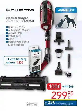 Eldi Steelstofzuiger XFORCE FLEX 12.60 ANIMAL aanbieding