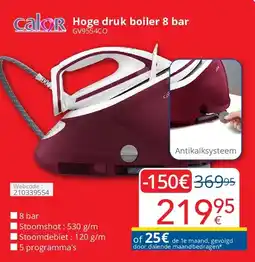 Eldi Hoge druk boiler 8 bar aanbieding