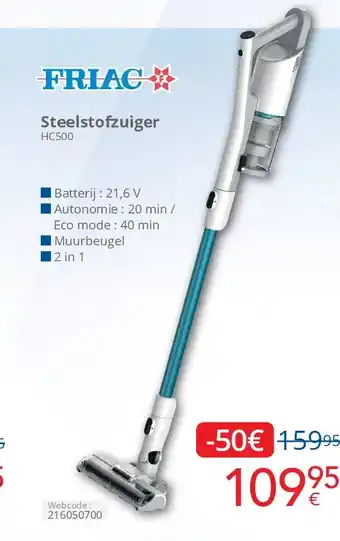 Eldi Steelstofzuiger HC500 aanbieding