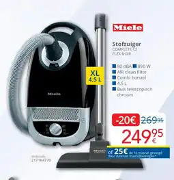 Eldi Stofzuiger COMPLETE C2 FLEX NOIR aanbieding