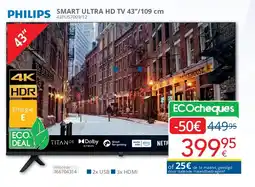 Eldi Philips SMART ULTRA HD TV 43’’/109 cm aanbieding