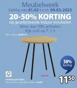 Jysk Nybo Bijzettafel aanbieding