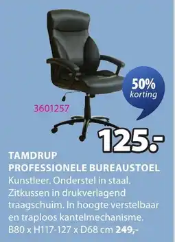 Jysk Tamdrup professionele bureaustoel aanbieding