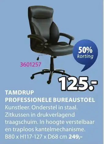 Jysk Tamdrup professionele bureaustoel aanbieding