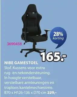 Jysk Nibe Gamestoel aanbieding